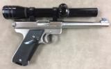 AMT Lightning .22 lr auto w/Redfield 2.5x pistol scope - all excellent condition - 1 of 4