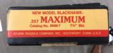 RUGER MODEL SRM BLACKHAWK 357 MAXIMUM with 7.5 inch barrel- 10 of 11