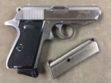 WALTHER PPK/S-1 .380 STAINLESS BY S&W IN HOULTON MAINE - EXCELLENT -
- 2 of 4