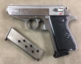 WALTHER PPK/S-1 .380 STAINLESS BY S&W IN HOULTON MAINE - EXCELLENT -
- 1 of 4