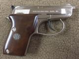 Beretta Model 21A .25 ACP Factory Nickel - excellent - - 2 of 5