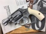 S&W Model 60 Factory Engraved, ivory, .38 Special ANIB - 1 of 16