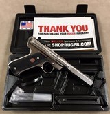 Ruger Mark II .22 Stainless Slabside 5.5 Inch Target - mint - - 1 of 9