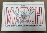 Lake City .30-06 Match Circa 1968 Full Can 400 Rds One Lot No - minty - - 4 of 5