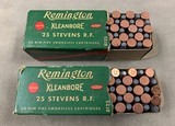 Remington Brand .25 Stevens Rim Fire - full boxes - - 1 of 4
