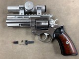 Ruger GP100 .357 Revolver with Millett Red Dot - excellent - - 1 of 8