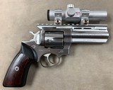 Ruger GP100 .357 Revolver with Millett Red Dot - excellent - - 3 of 8