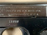 Colt 1908 Pocket Hammerless .380 - Pre WWI - excellent - - 4 of 10