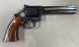 S&W Model 586 Cleveland Police 150th Anniversary Model .357 Engraved/Gold - minty - - 7 of 11