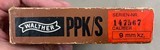 Walther Model PPK/S 9mm Kurz (.380acp) Interarms Import in box - 99% - - 2 of 8