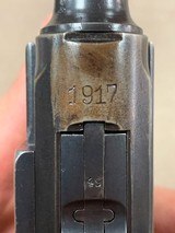 Luger Pistol 9mm by DWM dated 1917 - excellent - - 9 of 15