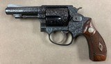 Smith & Wesson Pre Model 36 .38 Special 3 Inch Engraved - mint - - 1 of 16