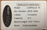 Toros Copolla T-4 12 Ga Semi Auto Tactical Shotgun - NIB - - 2 of 14
