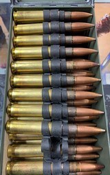 Lake City ,50 BMG Linked 4 Ball One Tracer - 100 Rounds - 1919 Production - - 1 of 8