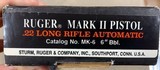 Ruger Mk II 6 Inch .22lr w/original box - 2 of 8
