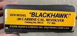 Ruger Early New Model Blackhawk .30 Carbine 7.5 Inch - 99% in Box - - 2 of 10