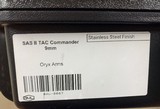 Israeli Oryx Arms Bul SAS II Commander Stainless 9mm Pistol - 3 of 7