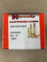 Hornady .458 Win Mag New Brass - Box of 50 Unprimed - 1 of 3