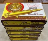 Weatherby .300 Mag 180 Gr 89 cartridges in Tiger Boxes - 1 of 4