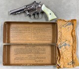 Smith & Wesson Model 18 .22lr Combat Masterpiece Factory Nickel in Box - 1 of 15