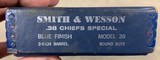 Smith & Wesson Mod 36 (No Dash) .38 Special Box, Papers, - minty - 2 of 13