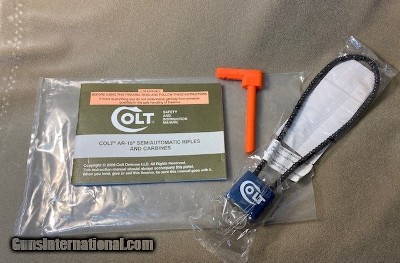 Colt Factory Pack Materials - Manual, Lock, etc.
