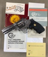 Colt King Cobra .357 4 Inch SS (1988) Full Factory Package - 1 of 17