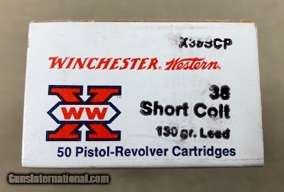Winchester .38 Short Colt Ammunition