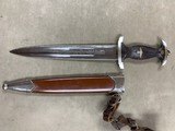 WWII Nazi SA Dagger (original) with scabbard, hanger, belt, etc - 5 of 11
