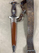 WWII Nazi SA Dagger (original) with scabbard, hanger, belt, etc - 2 of 11