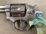 Smith & Wesson Pre Model 10 HE .38 Special Nickel Police Dep't Marked - 2 of 12