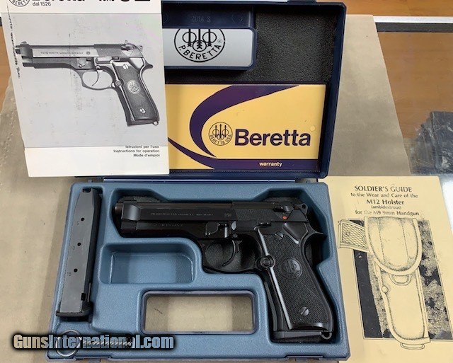 Beretta Early 92F 9mm Pistol Pre Ban Italian - minty