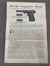 Savage 1907 .32acp Original Box, Papers, etc. - 3 of 12