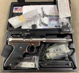 Ruger MK III Hunter .22lr 6&7/8 inch stainless - 1 of 7