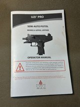 Uzi Pro (Mini Uzi) Manual - excellent - 1 of 3