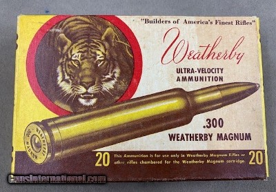 Weatherby .300 Weatherby Mag 110 Grain Tiger Box