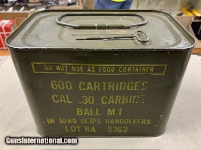 US GI .30 Carbine 600 Rds Strippers/Bandoleers