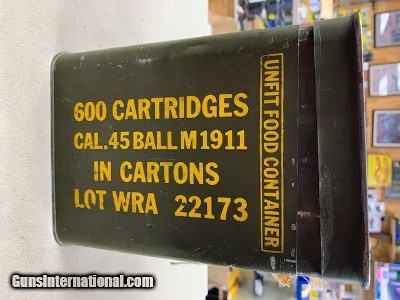 US GI ,45acp Military Repack 600 Rounds (50/Box)
