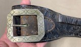Vintage Double Loop Hand Tooled Holster/Belt Combo - 5 of 14