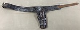 Vintage Double Loop Hand Tooled Holster/Belt Combo