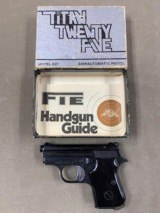 Fie Titan .25acp E27 Pistol - mint - 1 of 4