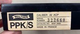 Walther PPK/S .32acp Imported by Interarms - minty - 3 of 8