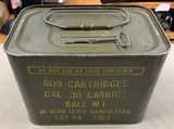 US GI .30 Carbine Ammo - 600 Round Spam Can - 1 of 2