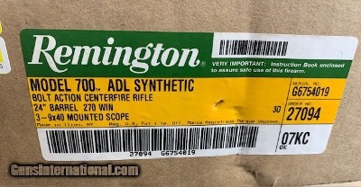 Remington 700 ADL .270 Package Rifle - LNIB - Image 5 of 5