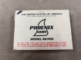Phoenix Arms Raven .25 Auto Pistol - minty in box - 4 of 4
