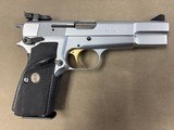 Browning Belgian Hi Power Silver Chrome 9mm Adj Sights - minty - 4 of 8