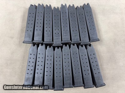 Glock 22 Pre Ban 15 Round U Notch Drop Free Austrian Magazines - like new