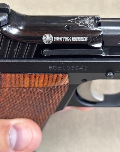Sig Sauer P210 Carry Custom Works - Engraved - Image 8 of 9
