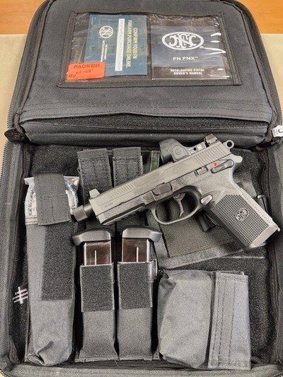 FN FNX 45 w/ Trijicon SRO w/ Socom Case - Image 1 of 5