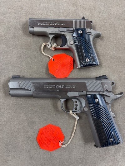 Colt 1911 Government & Colt Mustang Pocketlite Matched Set - Friends of NRA Gun of the Year 2014 - Image 3 of 4